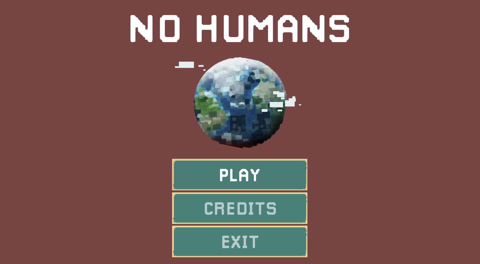 No humans - Splash screen