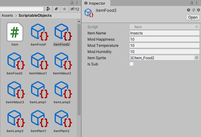 DMZ Unity Scriptable object